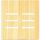 Placa P/ 6 Teclas + Suporte 4x4 - Novara Especiais Maple